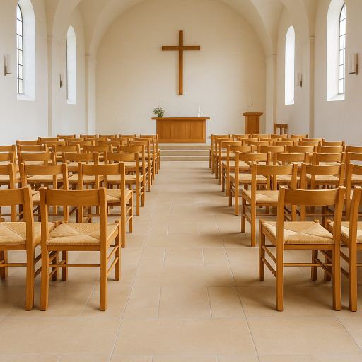 Stapelbare Kirchenstühle